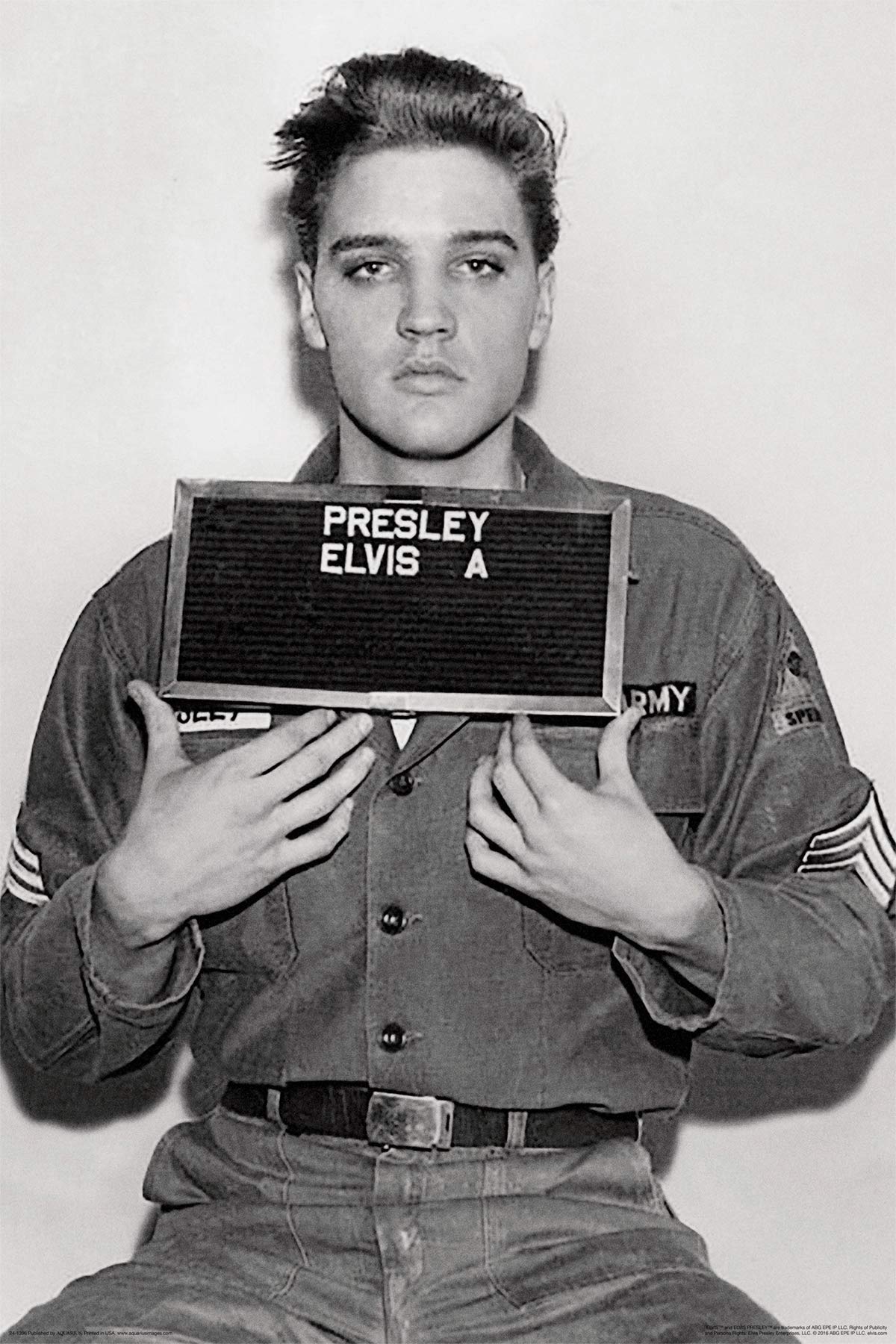 Amazon.com: Elvis Presley-Enlistment Photo Poster Rolled 24 x 36 PSA009993 for Living Room: Posters & Prints