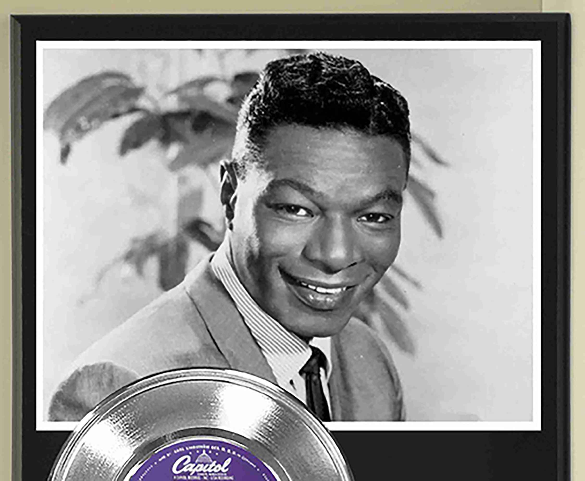 Nat King Cole - When I Fall In Love Platinum 45 Record Ltd Edition Display Award Quality - Gold Record Outlet Album and Disc Collectible Memorabilia