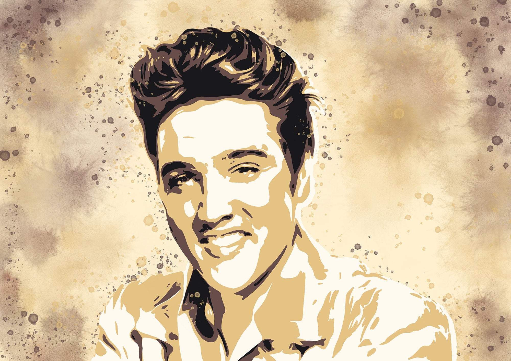Elvis Presley art print poster, unframed, Elvis Poster, Rock and roll – artworkbypaula